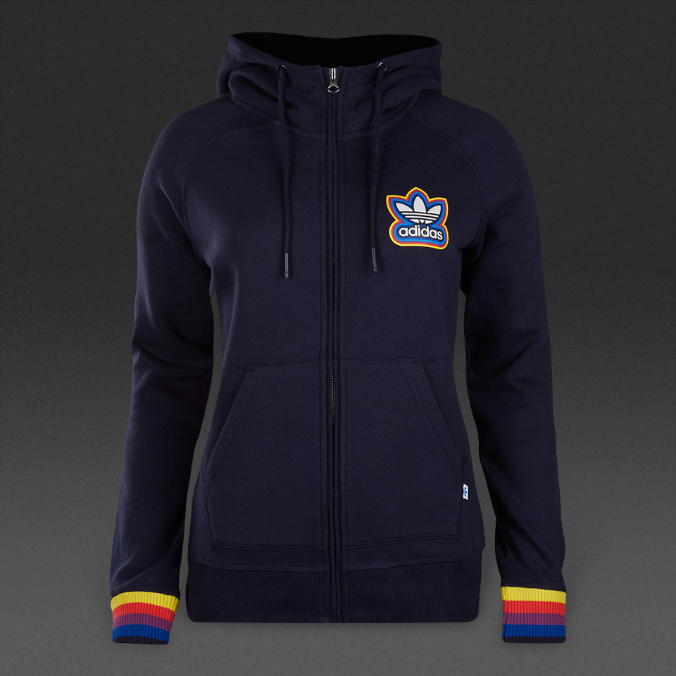 Adidas Originals Full-Zip Fleece Hoodie Legend Ink for Women